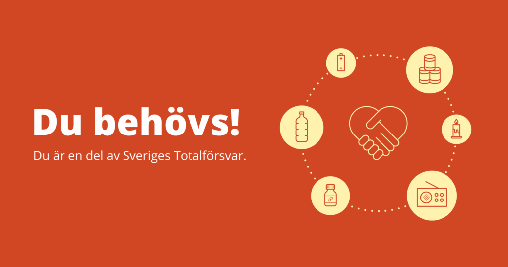 Beredskapsveckan, banner med budskap